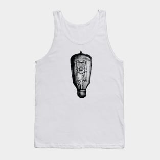 Vintage Light Bulb Retro Tank Top